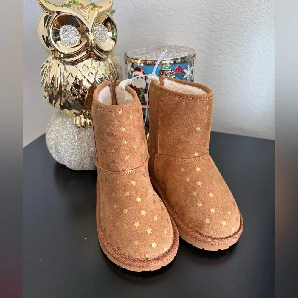 Baby GAP Star Patterned Tan Boots